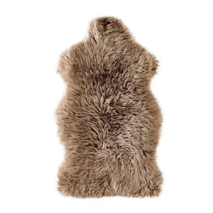 Lalo Lambskin Throw - Taupe Lambskin