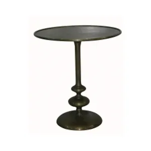 Marlow Matchstick Pedestal Table-Matte B