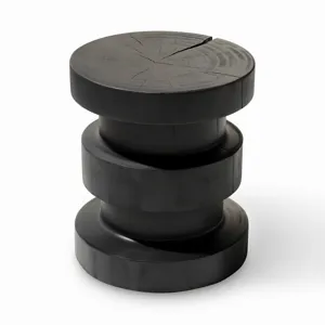 Inez End Table - Black Pine