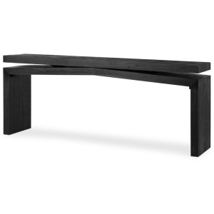Matthes Console Table - 79" - Aged Black Pine