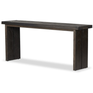 Warby Console Table - Worn Black Vaneer