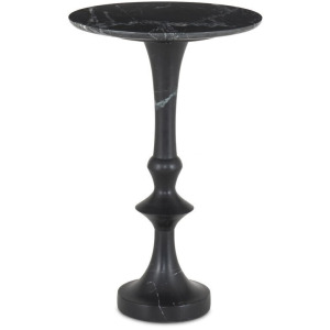 Polli End Table - Black Marble