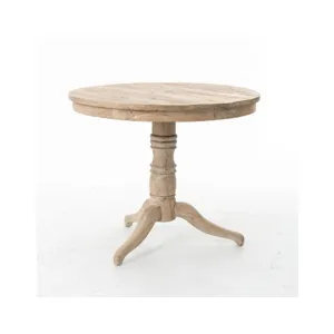 Round Occasional Table-Whitewash