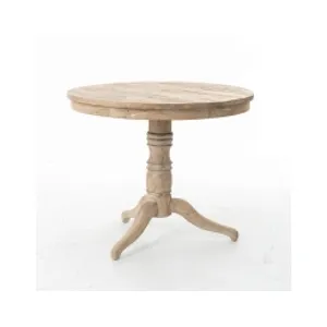 Round Occasional Table-Whitewash