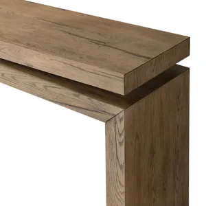 Matthes Console Table - 79" - Rustic Grey Veneer 