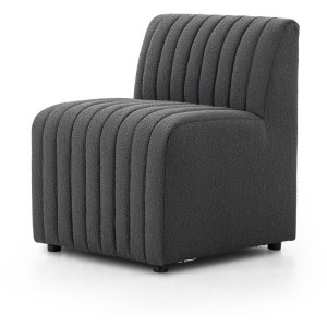 Augustine Dining Banquette Chair - FIQA Boucle Charcoal