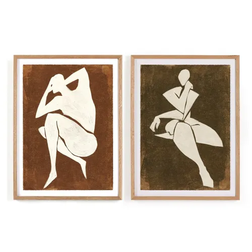 Ponder Diptych by Coup D'esprit - Vertical Grain 2.5 White Oak