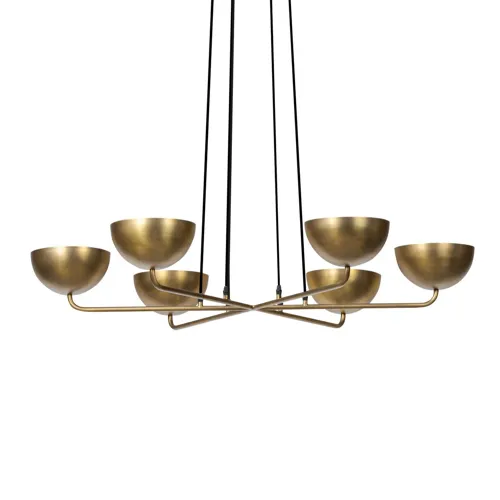 Keller Chandelier - Aged Brass