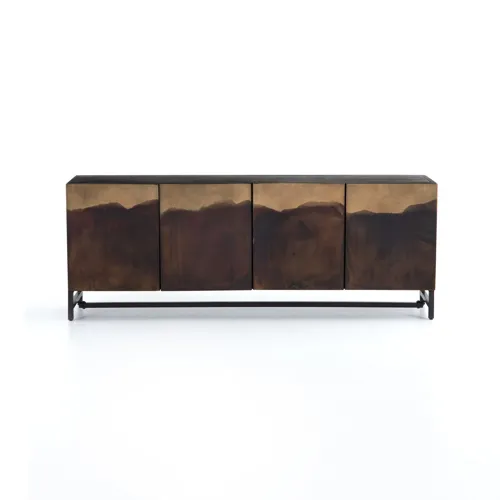 Stormy Media Console - Aged Brown