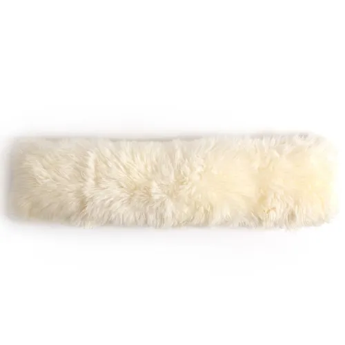 Lalo Lambskin Lumbar Pillow - White Lambskin