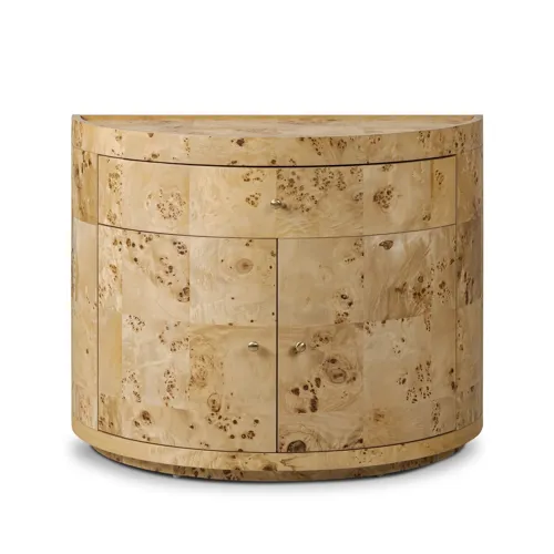 Ashton Nightstand - Natural Poplar Burl