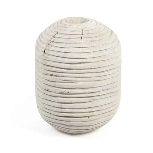 Beto Banded Vase - Ivory