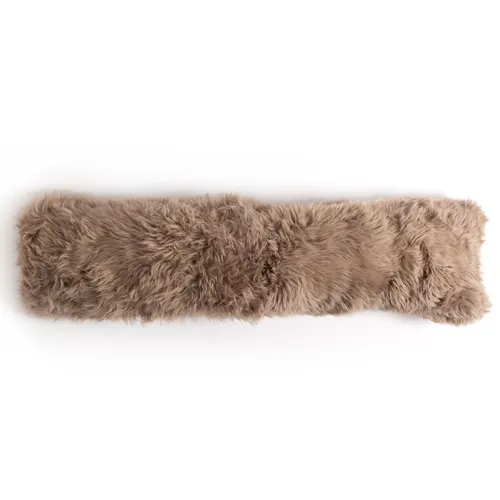 Lalo Lambskin Lumbar Pillow - Taupe Lambskin