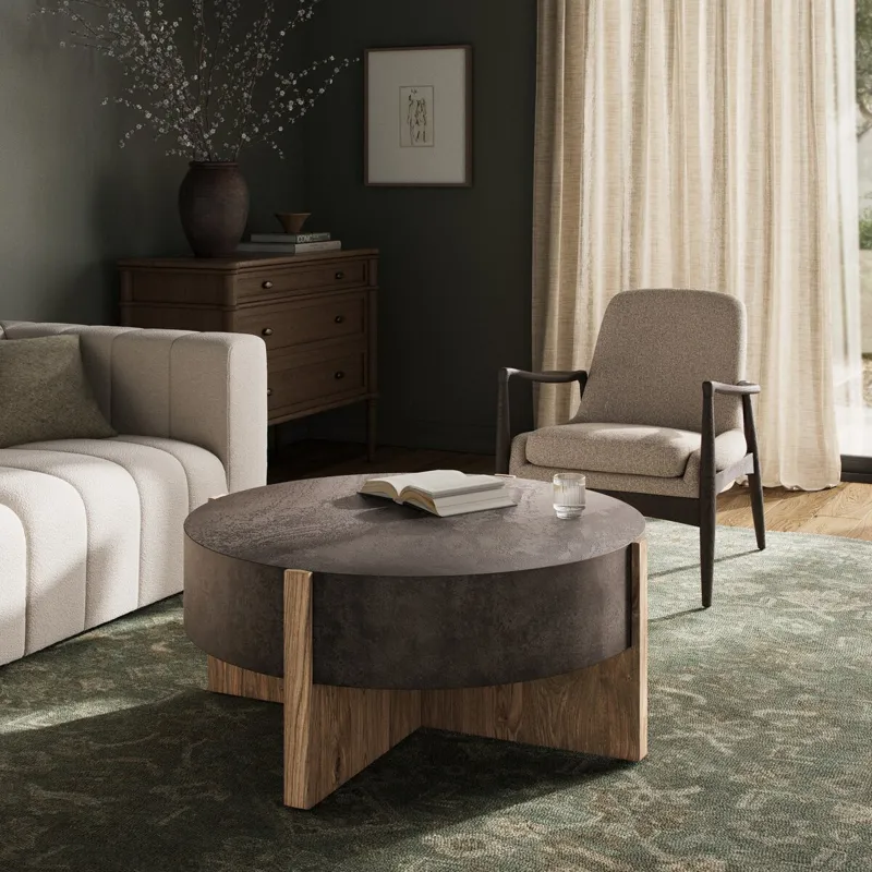 Bingham Coffee Table - Rustic Oak Veneer
