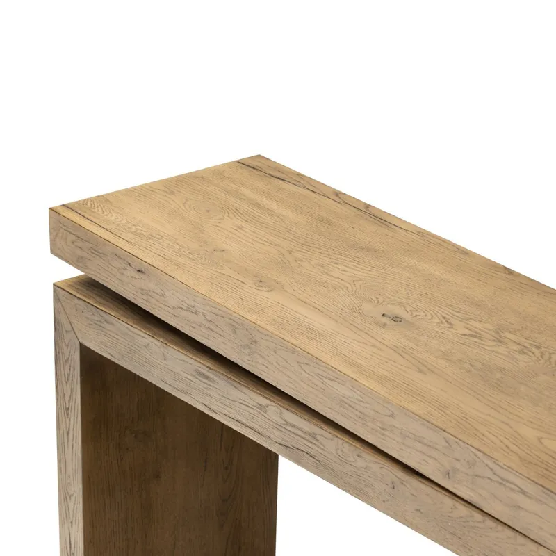 Matthes Console Table - 79" - Rustic Grey Veneer 
