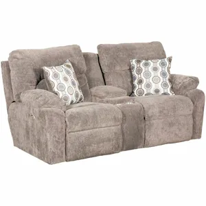 Tribute Dual Power Reclining Console Loveseat w/ USB - Colby Stone