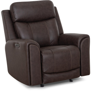 Argent Power Rocker Recliner w/ Air Massage/Power Headrest/Arm Storage/USB Charging