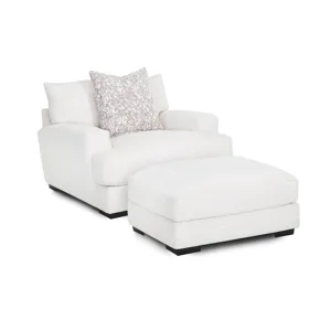 Minka Matching Ottoman for Chair and a Half - Easy Peasy Marble