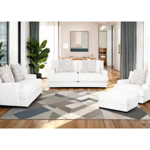 Minka Matching Ottoman for Chair and a Half - Easy Peasy Marble