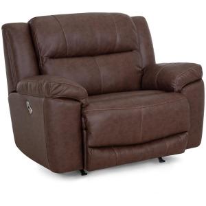 Lancaster Fabric Power Rocker Recliner w/ Integrated USB Port