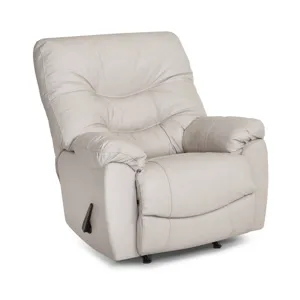 Trilogy Leather Rocker Recliner - Federica Light Taupe