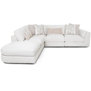 Bombay 5 PC Sectional - Fluffy Riverrock