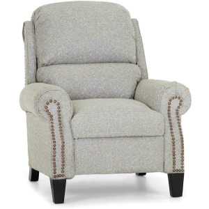 Bishop 3-Way Hi-Leg Pushback Recliner - Hobbs Flannel