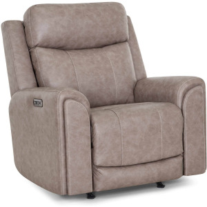 Argent Power Rocker Recliner w/ Air Massage/Power Headrest/Arm Storage/USB Charging