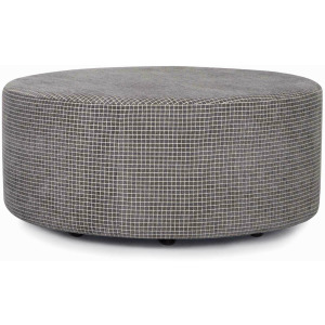 Round Ottoman - Kimber Charcoal