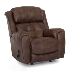 Clyde Fabric Rocker Recliner - Ford Chocolate
