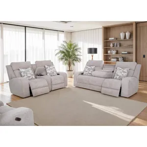 Logan Manual Reclining Sofa w/Drop-Down Table &amp; Cupholders
