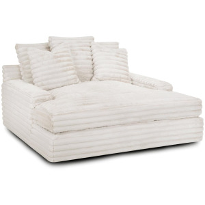 Grand Home Theatre Chaise - Cloud Cream