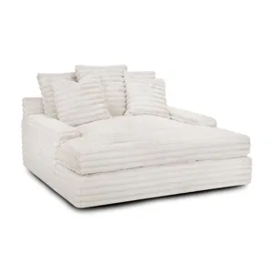 Grand Home Theatre Chaise - Cloud Cream