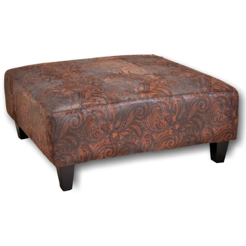 Square Ottoman with Caster Wheel Legs