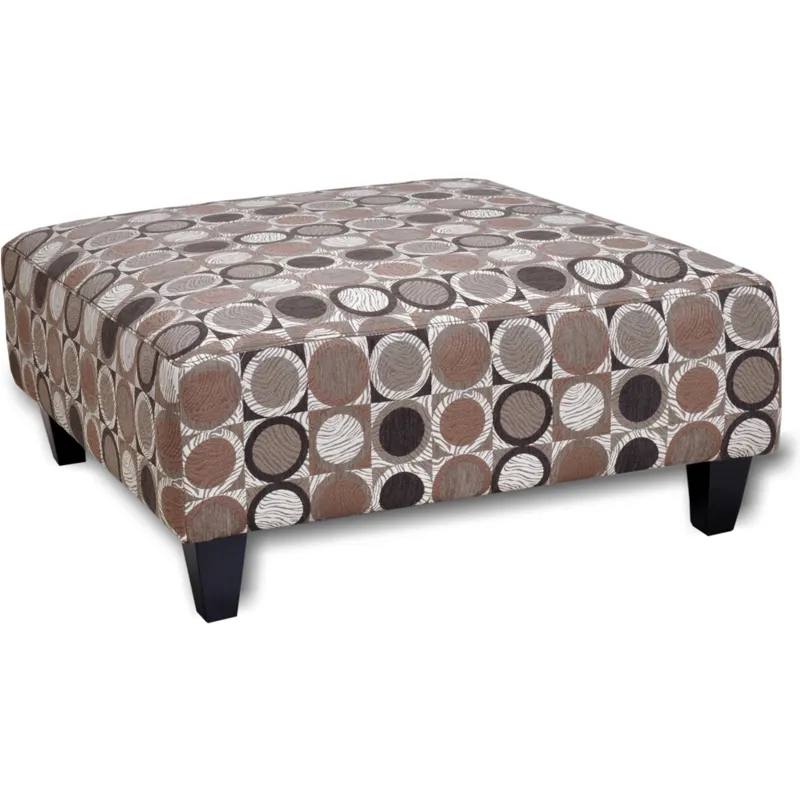 Square Ottoman with Caster Wheel Legs