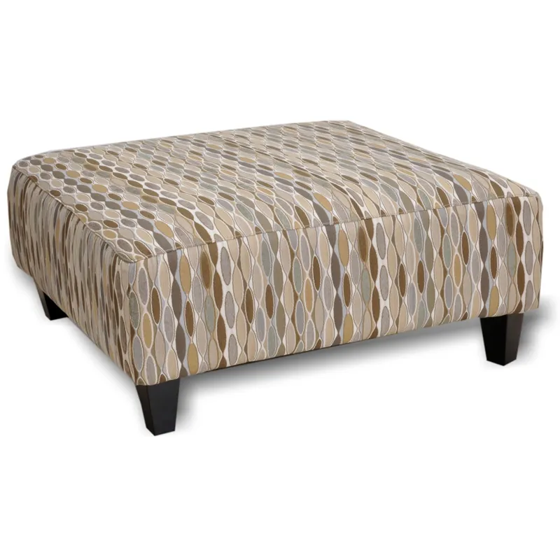 Square Ottoman with Caster Wheel Legs