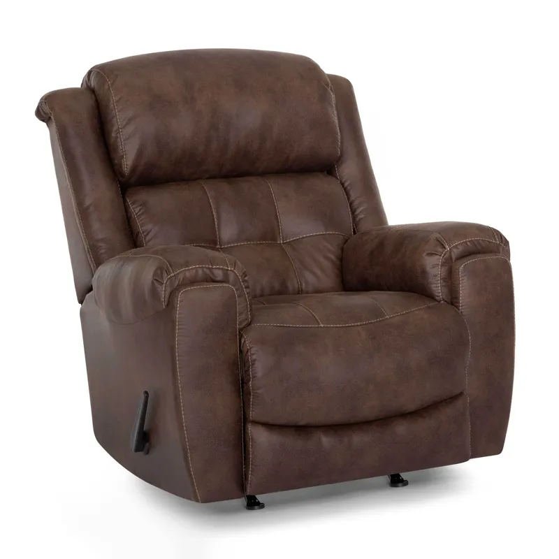 Clyde Fabric Rocker Recliner - Ford Chocolate