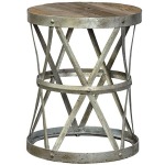 Industrial End Table