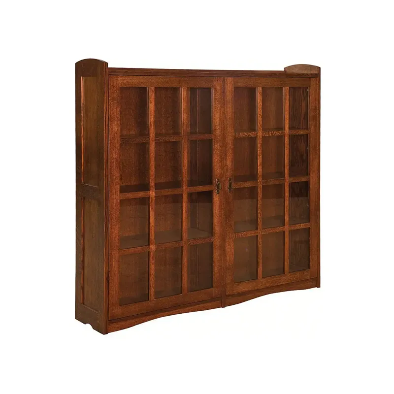Bungalow Mission Double Door Bookcase
