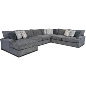 Bella Stonewash 5 PC Sectional