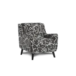 Scribble Tuxedo Accent Chair