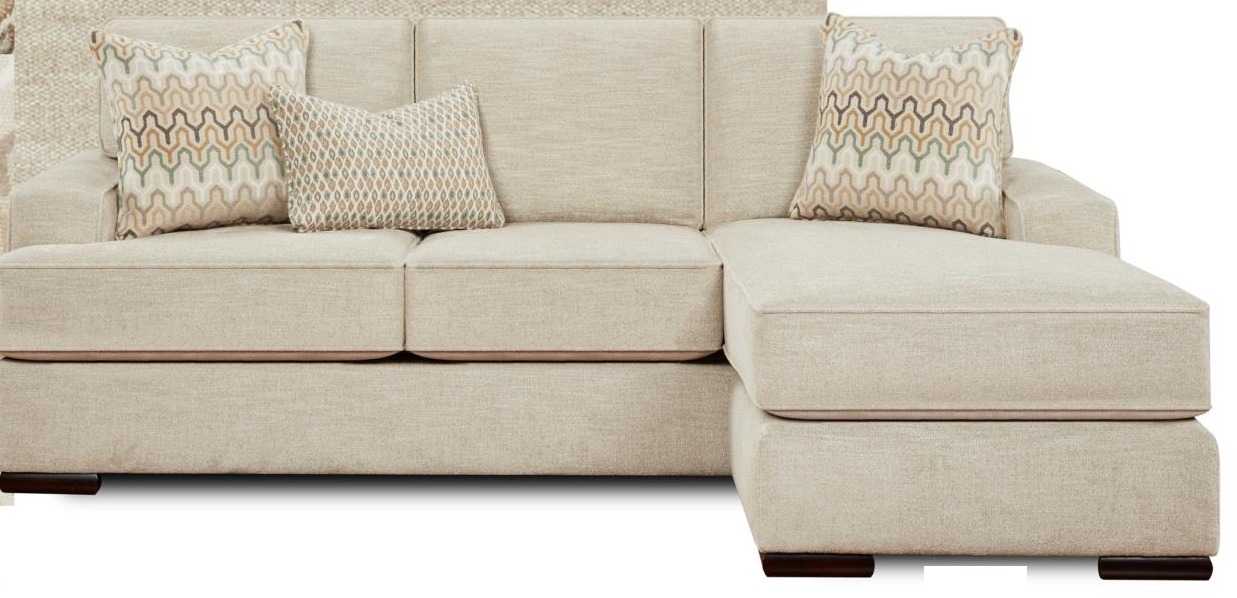 Handwoven Parchment Sofa Chaise by Fusion Furniture NIS229910474