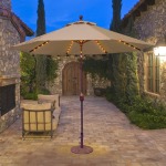 9' Auto Tilt with LED Lights
