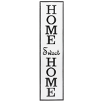 Black & White Enamel "Home Sweet Home" Wall Decor