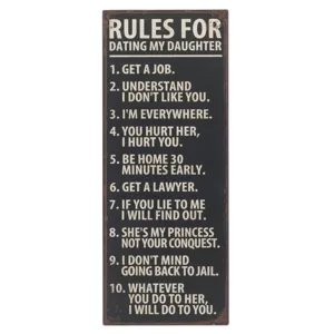 Plaque - Rules for Dating my Daughter
