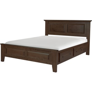 Hamilton Queen Side Storage Bed - Mineral