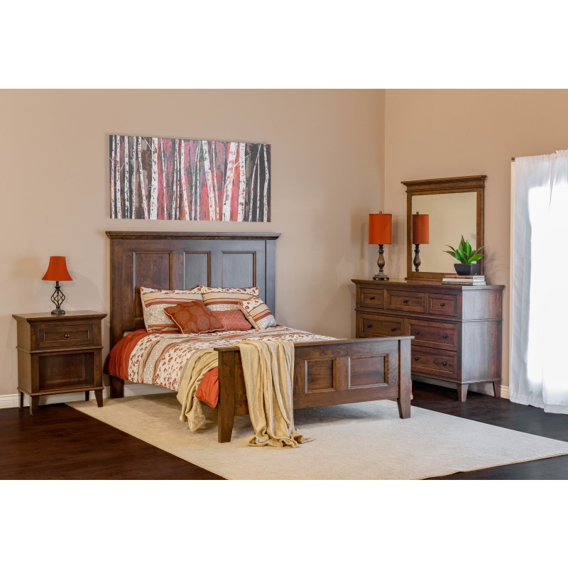 Brentwood Queen Bed Walnut B000919461 by Gascho Furniture at Godwin's