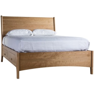 Brancusi Sleigh Storage Bed - King