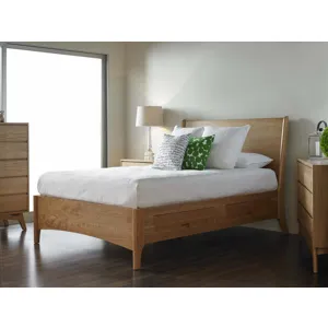 Brancusi Sleigh Storage Bed - Single Lifestyle Image