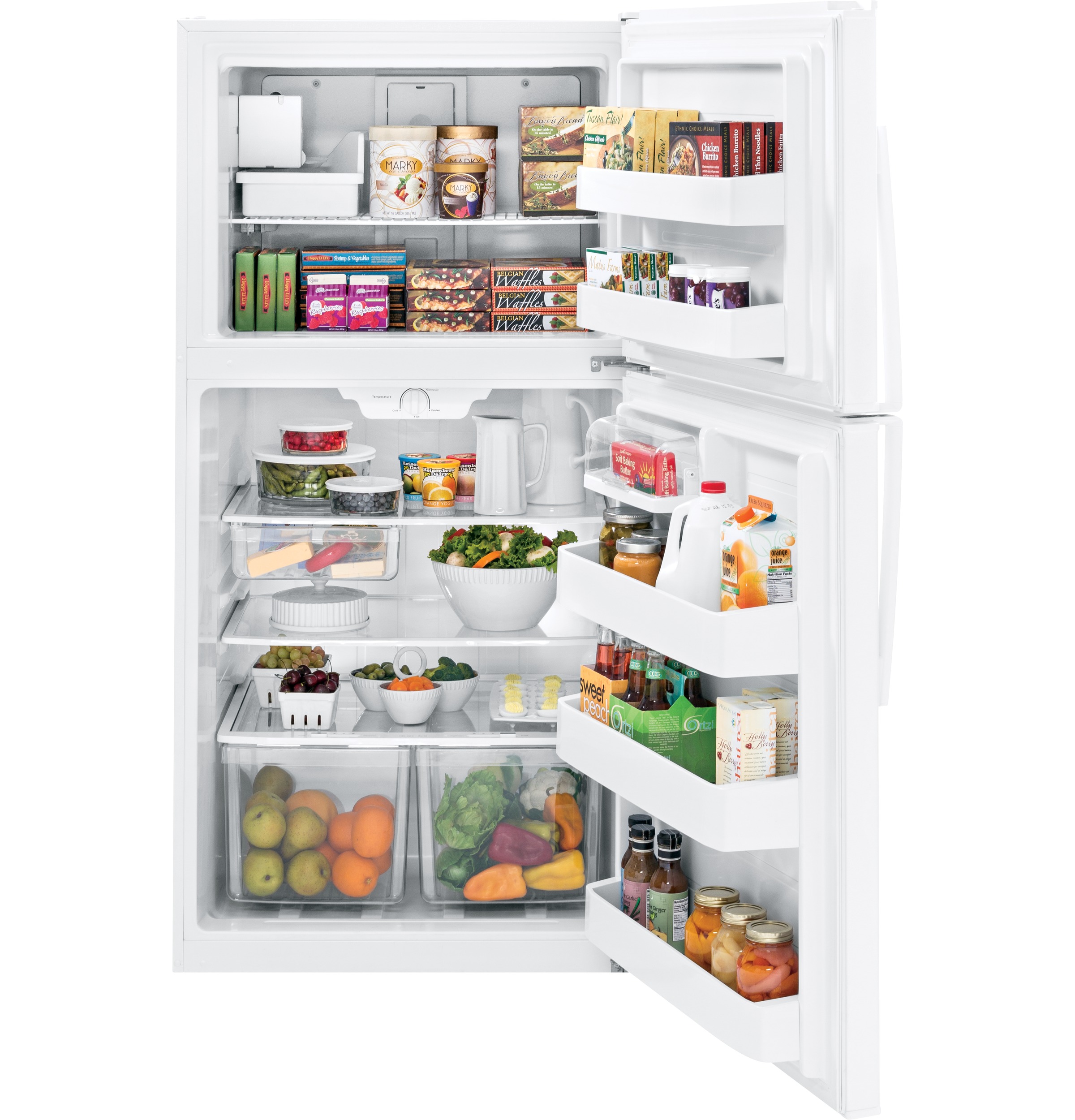 ENERGY STAR® 21.1 Cu. Ft. TopFreezer Refrigerator GIE21GTHWW by